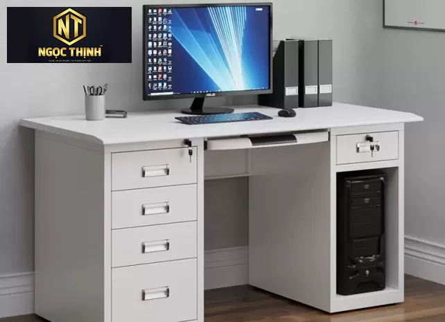 Bàn làm việc thép sơn tĩnh điện Bàn làm việc thép sơn tĩnh điện